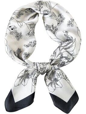 Satin Bandanas Head A 1 Green Scarf Women Lightweight Silk Hair Wrap Sleep Scarf